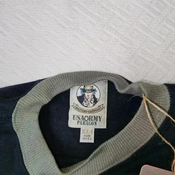 Vintage US Army Paragon sweatshirt. NWT. Choose size. Navy blue - Picture 4 of 6